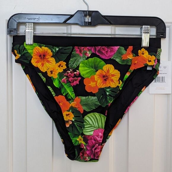 Andie Banded Cheeky Bottom in Tropical Flower/ Size S - Picture 2 of 6